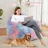Bean Bag Chair,Bean Bag Sofa with Sponge Filler, Large Beanbag Sofa Chair with Backrest and Armrest, Soft Fluffy Reading Chair, Lazy Sofa - 4 of 4