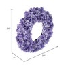 Vickerman 20" Real Touch Hydrangea Wreath - 3 of 4