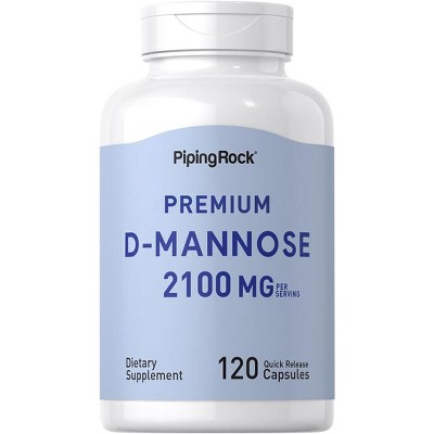Piping Rock D Mannose 2100mg | 120 Capsules