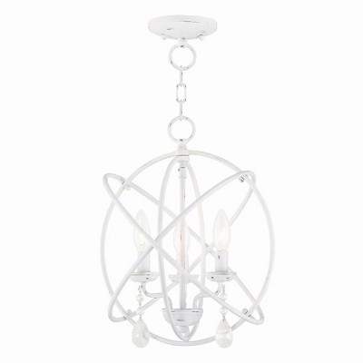 Livex Lighting Aria 3 - Light Chandelier in  Antique White
