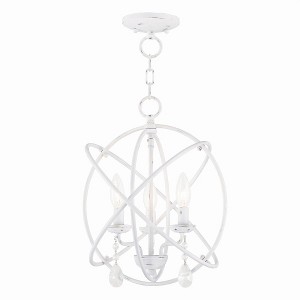 Livex Lighting Aria 3 - Light Chandelier in  Antique White - 1 of 1