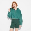 Women's Quarter Zip Hoodie Sweatshirt - Wild Fable™ - 2 of 3