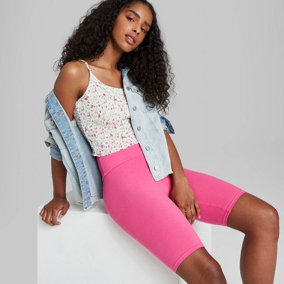 pink biker shorts target