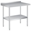 Stainless Steel Table Heavy Duty Commercial Metal Table for Prep Adjustable Shelf, for Kitchen, Restaurant, Business - 2 of 4
