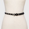 Women's Double Harness Metal Loop Belt - Universal Thread™ Black : Target