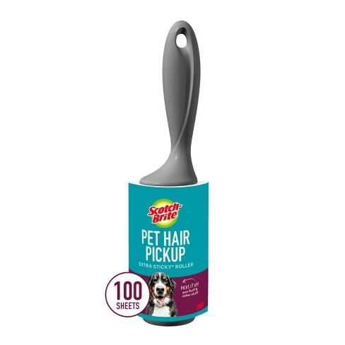 Brosse adhésive adhésive* Scotch-Brite™ Pet Extra Sticky*pour poils  d'animaux, 48 feuilles + 4 recharges de brosse adhésive extra adhésive*  Scotch-Brite™ Pet Extra Sticky*pour poils d'animaux, 48 feuilles, 5 rouleaux,  240 feuilles par