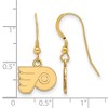 Black Bow Jewelry 14k Yellow Gold Plated Sterling Silver Philadelphia Flyers NHL Dangle Earrings - 2 of 3