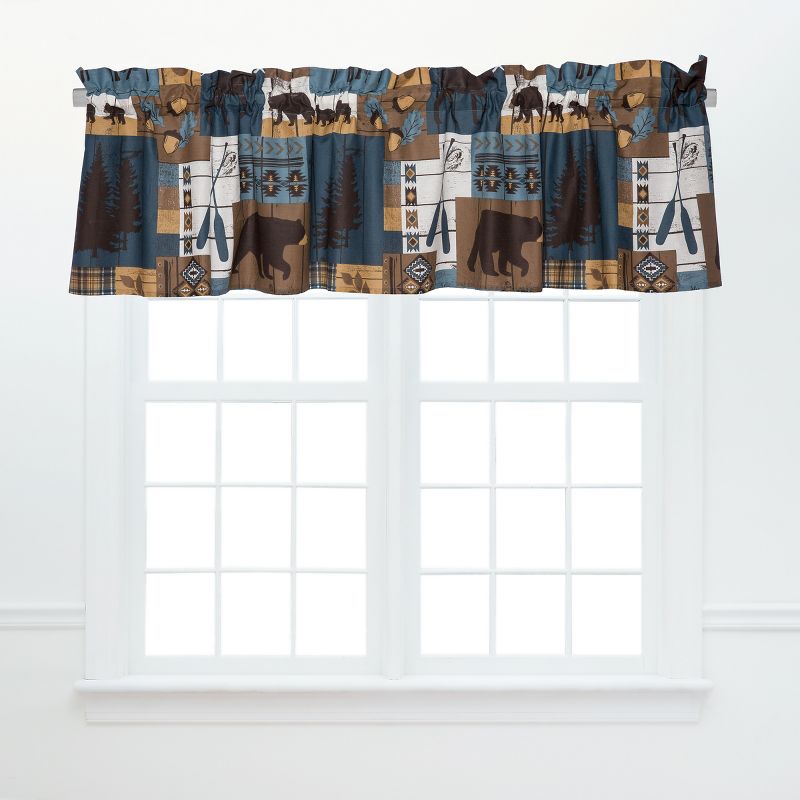 C&F Home Timber Trails Sky Blue Thanksgiving Valance, 1 of 5