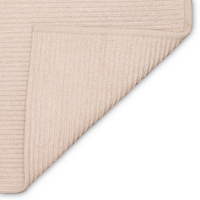 Sand Braided Synthetic 42" Reversible Indoor/Outdoor Rug