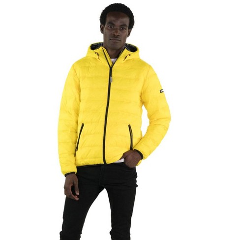 Mens yellow 2025 puffer jacket