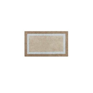 ChicFurnit Bath Rug and Mat Medium Pile Cotton Tufted Rug for Absorbency and Quick Drying, Blue, 27"*45"*0.5" - 1 of 4