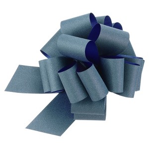 Unique Bargains Personalized Sparkly Gift Wrapping Large Pull Bows for Wedding Baskets 5 Pcs - 1 of 4