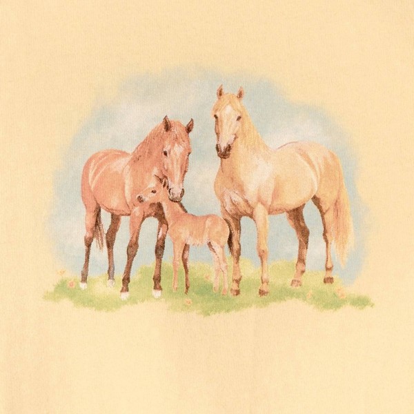 Camiseta de Manga Corta para Niña, 100% Algodón, Estampado 'Familia de Caballos' - Cat & Jack™ Dorado 3