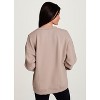 RBX Active Women's Sweatshirt, Elevated Athleisure Relaxed Fit Transitional Weight Henley Pullover - 2 of 4