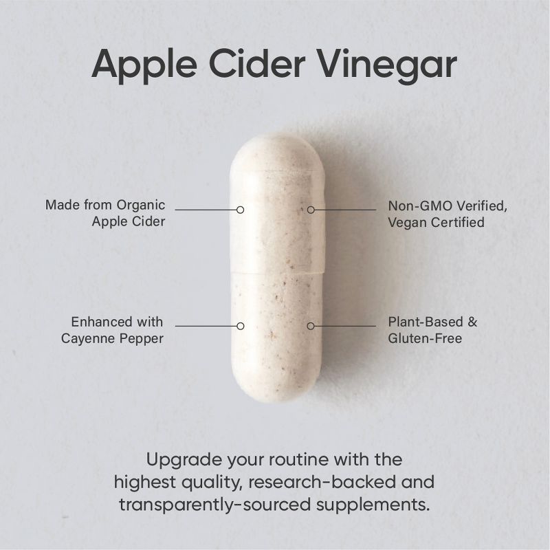Sports Research Apple Cider Vinegar, 120 Veggie Capsules, 3 of 5