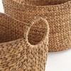 Plum & Post Josette Water Hyacinth Baskets, Natural, Set of 2 - 4 of 4
