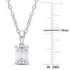 EVERLY JEWELRY | Sterling Silver Pendant with Gemstone and Created Gemstone – Multiple Stone Options - 3 of 4