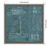 Amanti Art Coastal Blueprint III by Marco Fabiano Canvas Wall Art Print Framed 16-in. x 16-in. - 4 of 4
