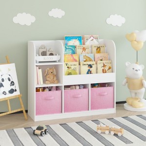 NicBex Kids Bookshelf,Multifunctional Book Rack,Toy Storage Organizer for Bedroom,Living Room - 1 of 4