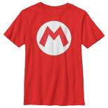Boy's Nintendo Mario Circle Icon T-Shirt