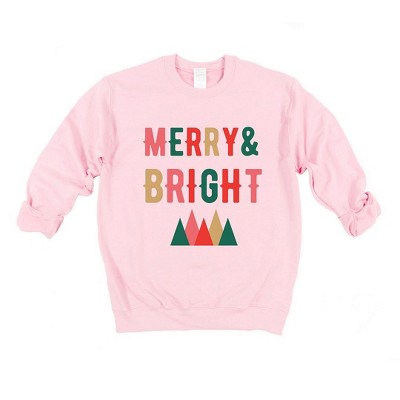 Simply Sage Market Women's Graphic Sweatshirt Merry and Bright Mountains