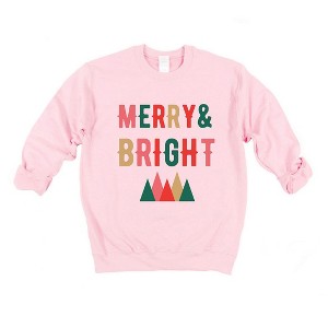Simply Sage Market Women's Graphic Sweatshirt Merry and Bright Mountains - 1 of 4