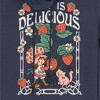 Juniors Womens Strawberry Shortcake Life is Delicious Cowl Neck Sweatshirt - 2 of 4