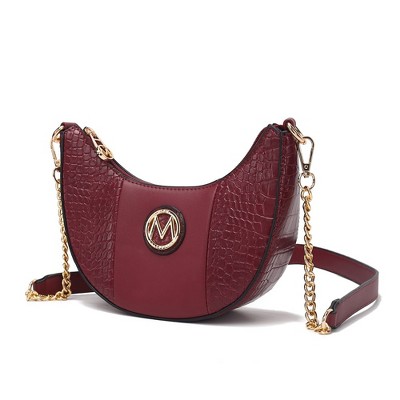 MKF Collection Amira Crocodile Embossed Women’s Shoulder Bag by Mia K