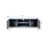 Modern Mirrored Silver TV Stand for 65" TVs, Media Console with Doors, Entertainment Cabinet for Living Room-The Pop Home - 4 of 4