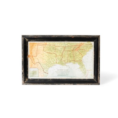 Park Hill Collection Framed Map of the South