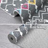 Acekool Area Rug Machine Washable Non Slip Low Pile Geometric Farmhouse Accent Rug for Living Room Bedroom Nursery - 4 of 4