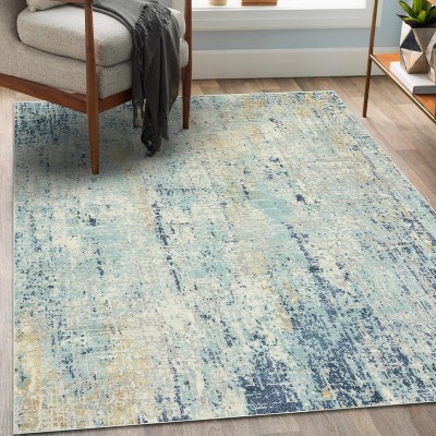 Luxe Weavers Modern Abstract Indoor Blue 5x7 Area Rug : Target