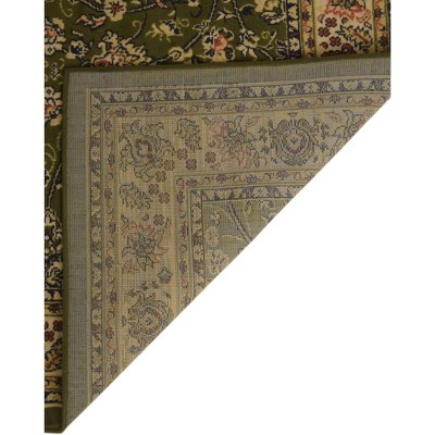 Reversible Easy Care Green Synthetic 8' x 10' Area Rug