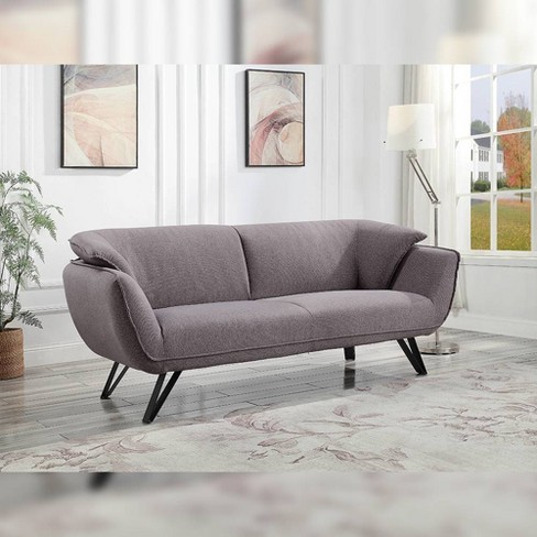 Linen 2 seater discount sofa