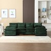 110.63'' Chenille Fabric Modular U-Shape Sectional Sofa with Ottomans and Memory Foam Cushions - 2 of 4