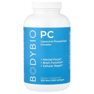 BodyBio PC, Liposomal Phospholipid Complex, 300 Non-GMO Softgels (650 mg per Softgel) - 1 of 4