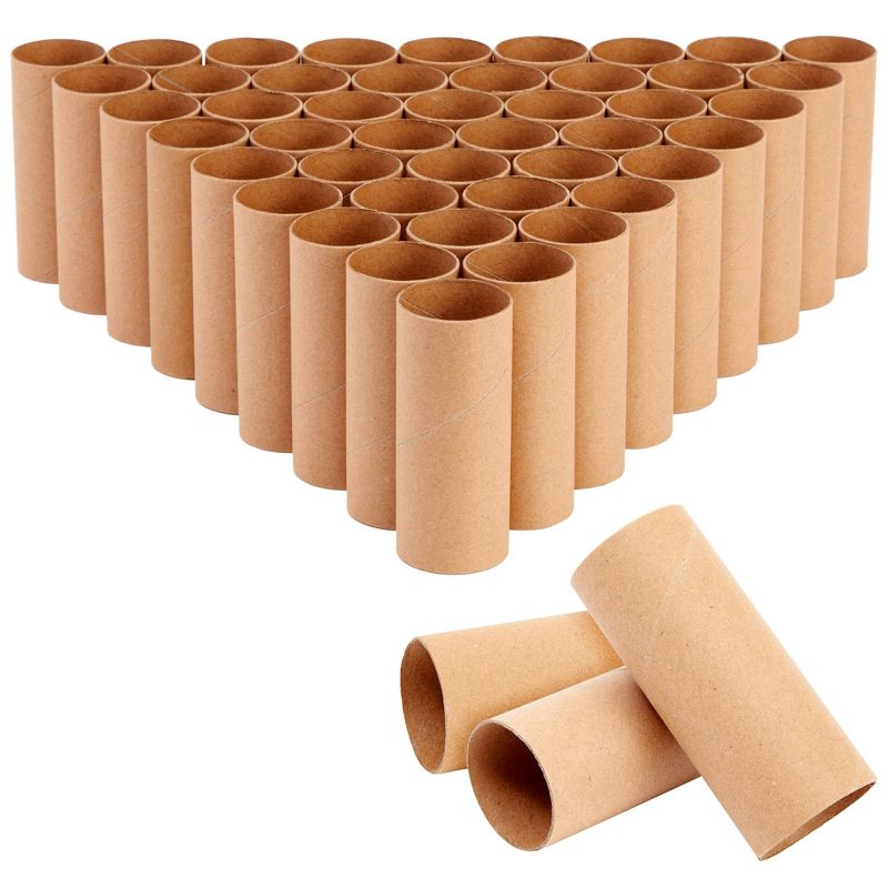 Bright Creations 48 Pack Empty Toilet Paper Rolls for Crafts, Brown Cardboard Tubes for DIY, Classrooms, Dioramas, 1.6 x 4 In, 1 of 9