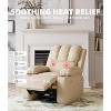 360° Swivel Recliner Chair with Heat & Massage, Oversized Rocking Chair for Adults, Manual Recliner w/Cup Holder, for Living Room Bedroom Nursery - 4 of 4