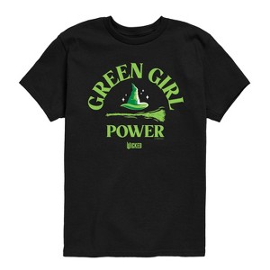 Boys' - Wicked - Green Girl Power Short Sleeve Graphic T-Shirt - 1 of 4