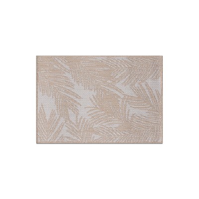World Rug Gallery Contemporary Distressed Leaves Textured Flat Weave Indoor/Outdoor Area Rug