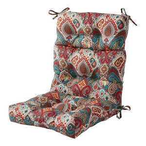 Kensington Garden 24"x22" Outdoor High Back Chair Cushion - 1 of 4
