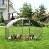 Large Metal Chicken Coop with Run, Walkin Poultry Cage for Yard with Waterproof Cover, Doom Roof for Hen House, Duck and Rabbit - 2 of 4