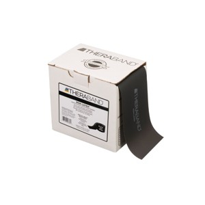 THERABAND Resistance Band, 25 YD Roll, Black, Special Heavy Thickness, 7.3 LBS Resistance, Level 6, Non-Latex - 1 of 4