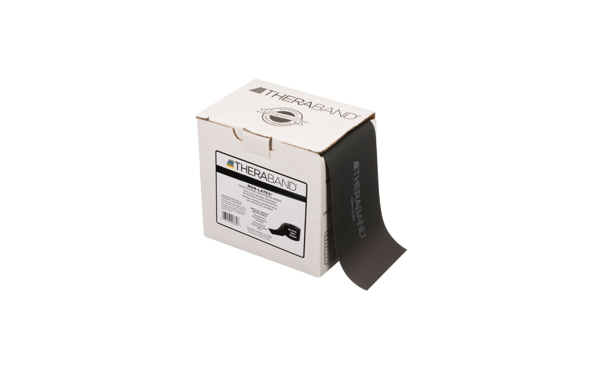THERABAND Resistance Band, 25 YD Roll, Black, Special Heavy Thickness, 7.3 LBS Resistance, Level 6, Non-Latex