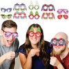 Big Dot of Happiness Wild and Ugly Sweater Party Glasses & Masks - Paper Card Stock Holiday & Christmas Animals Party Photo Booth Props Kit - 10 Count - 2 of 4
