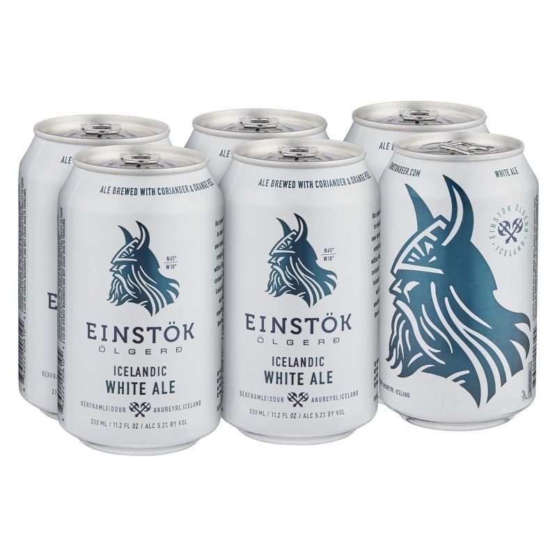 Einstok Icelandic White Ale Beer - 6pk/11.2 fl oz Cans, 1 of 4