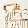 Patterned Wire Decorative Basket Gold - Opalhouse™ designed with Jungalow™ - image 3 of 3