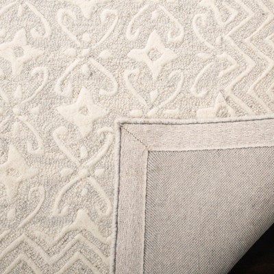 Ivory Wool Handmade Tufted Square Area Rug