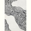 Area Rug for Living Room, Bedroom & Dining Room - 8x10 Modern Abstract Contemporary Cream Soft Faux Wool Washable Non-Slip Low Pile Accent Rug - 3 of 4