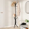 Aghana Digitals Black Triangular Powder-Coated Iron Coat Stand with 9 Hooks for Hallway/Living Room - 3 of 4